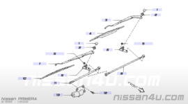 Afdekkap montagemoer ruitenwisserarm Nissan 28882-2F000 N16/ P11/ V10/ WP11