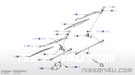 Ruitenwisserarm rechts Nissan Primera P11/ WP11 28886-2F900