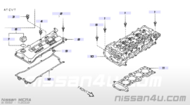Keerring kleppendeksel Nissan 13276-4F100 Origineel.