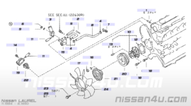 Thermostaat Nissan 21200-V7205 C32/ R50/ Y60/ Y61