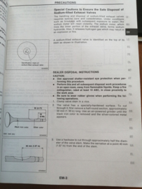 Service manual '' Model S14 series - 200SX '' SM4E-0S14G0 Used part.
