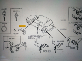 Antenne immobiliser Nissan 28590-9F001 K11/ R20 (5WK4 8691) (SJNEBAK11U3093215) Gebruikt.