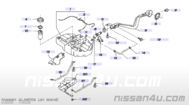 Plastic clamp Nissan 24220-5M300 N16/ P12/ V10