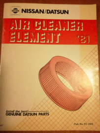 Air cleaner element '81 Nissan/ Datsun EC-046
