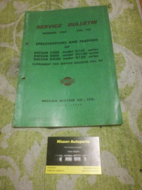 Service bulletin Nissan Datsun volume 105 Datsun 130-series