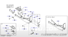 Versnellingspookhoes Nissan 96935-61Y01 B13/ N14