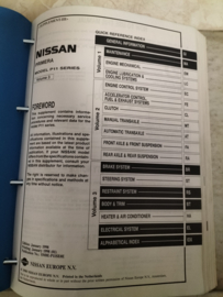 Service manual '' model P11 series '' Volume 1 + 2 + 3 SM8E-P11SE0E Nissan Primera Wagon WP11 pre-Facelift