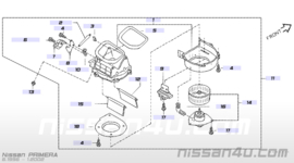 Regeleenheid kachelverwarming Nissan Primera P11/WP11 27730-2F900