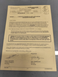 Aftersales gram 99-025 Campagne op Primera P11 met CD20T motor: gewijzigde instructies.