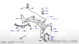 Link compl-transverse, right-hand Nissan Almera N16 54500-BM410