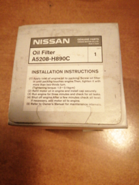 Motoroliefilter Nissan A5208-H890C Origineel.