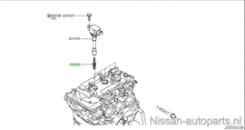 Spark Plug NGK DILKAR7E11HS HR12DR Nissan 22401-1HA1C Original.