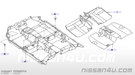 Insulator vloer voor Nissan Primera P11/ WP11 74940-9F500