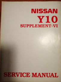 Service manual '' Model Y10 series supplement-VI '' Nissan Sunny Wagon Y10 SM8E-Y10FG0