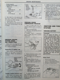 Service manual '' Model C120 series basisboek Facelift '' Nissan Vanette C120 SM3E-C120G0 Gebruikt.