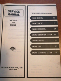 Service manual '' Model A14 Engine '' SM8E-A14SG0