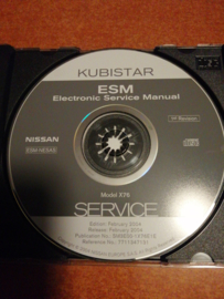 Electronic Service manual '' Model X76 series '' Nissan Kubistar X76 SM3E00-1X76E1E