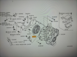 Poederkoppeling Nissan Micra K11 30050-41B03 Gebruikt.