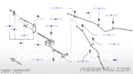 Achteras rechts Nissan Terrano2 38164-8F301 + 44020-0F001 + 36530-0F001