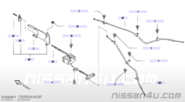 Shaft rear axle left-hand Nissan Terrano2 38164-8F301 + 44030-0F001 + 36531-0F001
