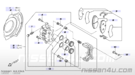 Remblokset vooras Nissan Maxima CA33 D1060-3Y690