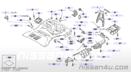 Hitteschild Nissan Bluebird T12/T72 74772-D5500