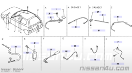 Afdekkap antenne Nissan Sunny N14 28218-52C00