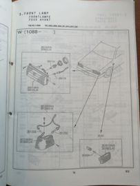 Collision parts catalog model B12 series Nissan Sunny B12 EC-123