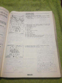Service manual ''Model J30 series '' Nissan Maxima J30 SM9E-0J30G0 Used part.