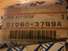 Pad kit-disc brake front-axle Nissan King Cab D21 D1060-37G94