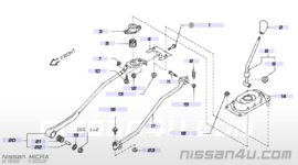 Schakelstangrubber Nissan 34560-4F100 K11/N16/P11/P12/V10/WP11