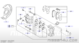 Remblokset vooras Nissan Maxima J30 41060-89E92