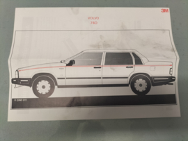 Stripingset Volvo 740 V 0740 011 New. Incomplete.