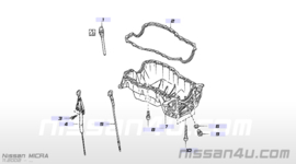 Gauge-oil level K9K Nissan 11140-00QAX