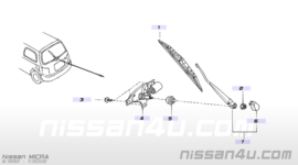 Ruitenwissermotor achter Nissan Micra K11 28710-5F000