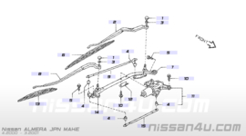 Ruitenwisserstang Nissan Almera N16 Japan made 28842-4M40A