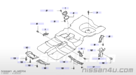 Afdekkap brandstoftank Nissan 74848-0M030