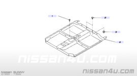 Vloerbedekking Nissan Sunny N14 74902-62C60
