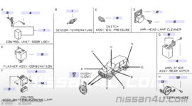 Montageklem brandstoffilter Nissan Primera P11/ WP11 16419-2J200