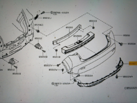 Onderste achterbumper Nissan Juke F15 850B2-BV80A