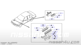 Samenstelling relaishouder Nissan 25237-01E01 + 25237-02E01 C23/T12/T72/U11