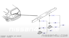 Fitting kentekenlamp rechts Nissan 26251-9F600 N16/ V10