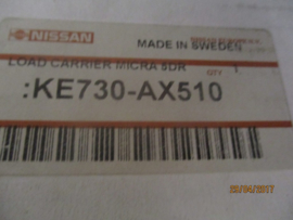 Imperial/dakdrager Nissan Micra K12 5-deurs KE730-AX510