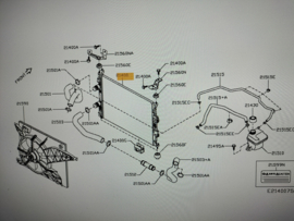 Radiator assy HR16DE Nissan Qashqai J10 21400-JD000 New.