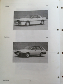 Product bulletin volume 17 '' Nissan Sunny model N13/B12 ''