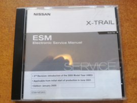 Electronic Service manual '' Model T30 series '' Nissan X-Trail T30 SM5E00-1T30E0E Gebruikt.