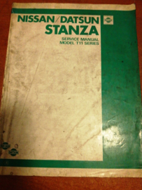 Service manual '' Model T11 series'' Nissan Stanza T11 SM2E-0T11G0 Used part.