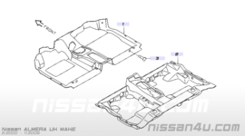 Vloerbedekking Nissan Almera N16 74902-BM500