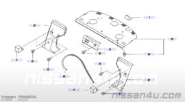 Finisher-seat back, right-hand Nissan Primera P11 79920-2F002