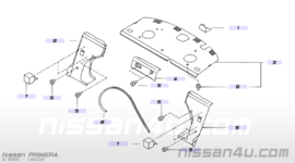 Afdekkap bovenzijde achtertunnel kofferbak Nissan Primera P11 79922-2F002